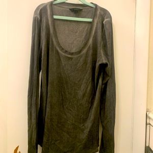 Rock & Republic Tops Long Sleeve Gray Thermal Women’s Shirt Size L